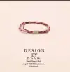 Korean simple hair tie rubber band headband twisted square alloy 1111 Item Picture